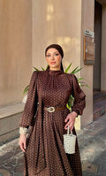 Brown Polka Dot Dress