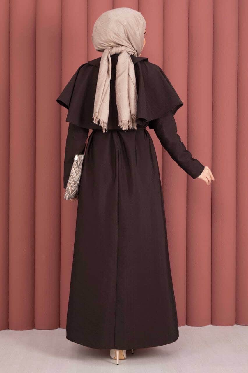 Brown Two-Piece Maxi Dress Set