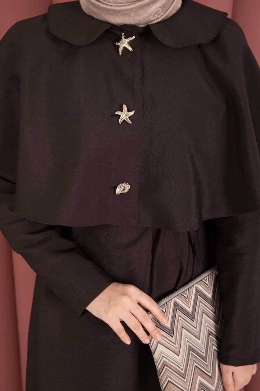 Brown Two-Piece Maxi Dress Set