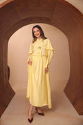 Two-Piece Yellow Skirt Set