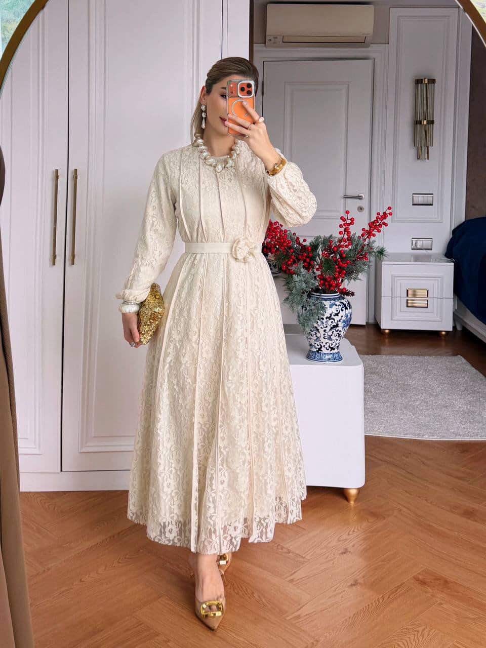 Off White Lace Dress