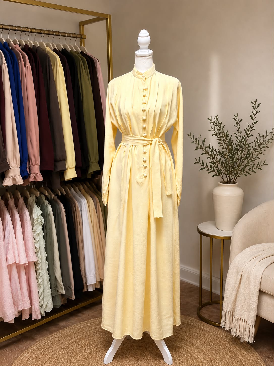 Butter Yellow Dress